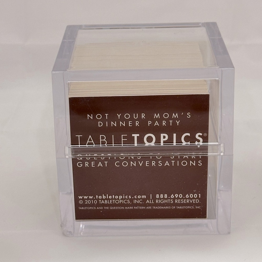 Table Topics | Not Your Mom’s Dinner Party